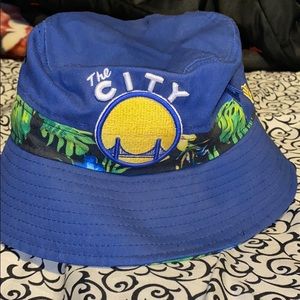 New Era Warriors The City Blue Bucket Hat